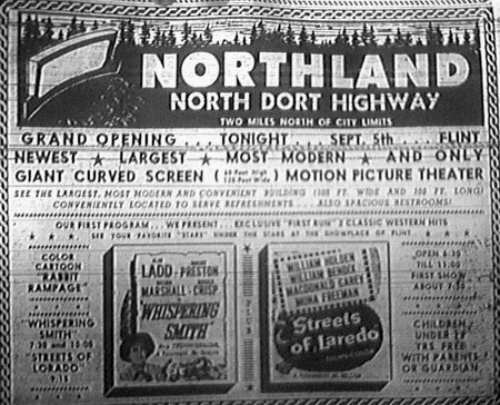Northland Drive-In Theatre - Old Ad From Gary Flinn